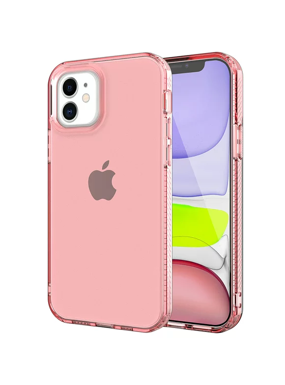 iPhone 11 Case 6.1-inch Phone, Allytech Clear TPU Back Cover Shockproof Anti-scratch Drop Protection Case Cover for Apple iPhone 11 6.1-inch, Pink